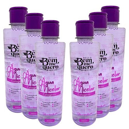 Água Micelar Colágeno Bella Bem Me Quero - Kit c/ 06 unid