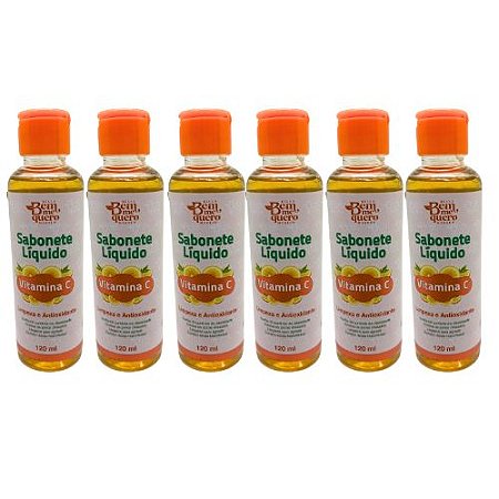 Sabonete Líquido Vitamina C Bella Bem Me Quero - Kit c/ 06 unid