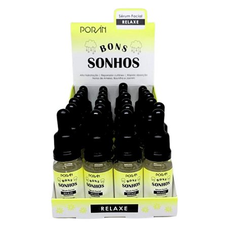 Poran - Sérum Facial Bons Sonhos Relaxe Porán PR332 - Box c/ 24 unid