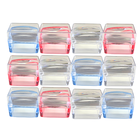 CARIMBO DE UNHAS DE SILICONE QUADRADO DF-3129 - PCTE C/ 12 UNID