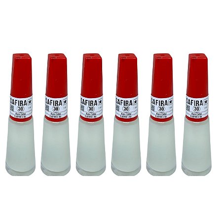 Esmalte Base Cetim N° 30 Safira - Kit c/ 06 unid