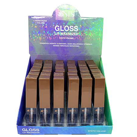 Lip Gloss Maximizer Efeito Volume Isis Make-Up IS023 - Box c/ 36 unid