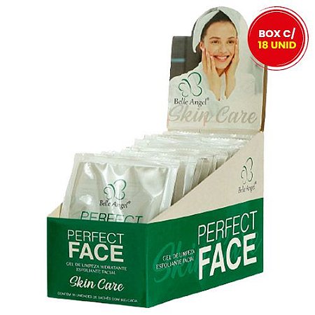 Gel Esfoliante Facial Perfect Face Belle Angel - Box c/ 18 unid