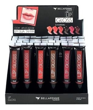 Lip Gloss Bella Femme BF10010 - Box c/ 24 unid