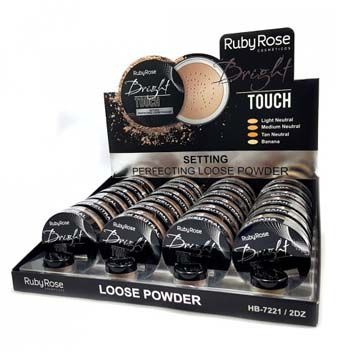 Pó Solto Bright Touch Loose Powder Ruby Rose HB-7221 - Box c/ 24 unid