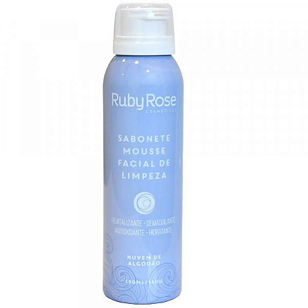 Sabonete Mousse Facial de Limpeza Nuvens de Algodão Ruby Rose HB-320