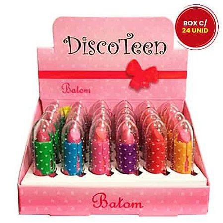 Batom Bastão Infantil Disco Teen HB86231 - Box c/ 24 unid