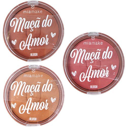 Blush Maçã do Amor Mia Make 220 – Kit c/ 03 unid