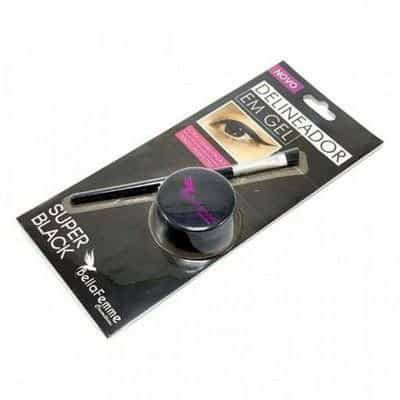 Delineador em Gel Super Black Bella Femme BF10054