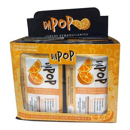 Lenço Demaquilante com Vitamina C Dapop DP2020 - Box c/ 12 unid