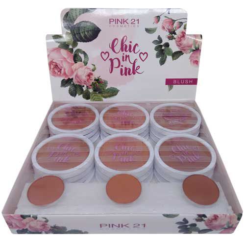 Blush Chic in Pink Cor B 04 ao 06 Pink 21 Cosmetics CS2355 – Box c/ 24 unid