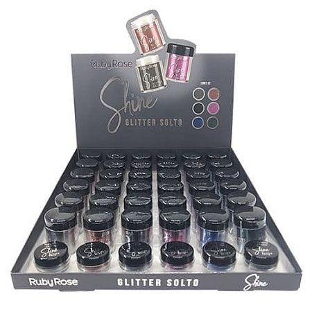 Glitter Solto Shine Ruby Rose HB-8405 – Box c/ 36 unid