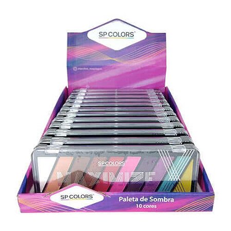 Paleta de Sombras Maximize SP Colors SP182 – Box c/ 12 unid