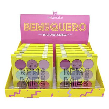 Paleta de Sombras Bem Me Quero Mia Make 242 - Box c/ 12 unid