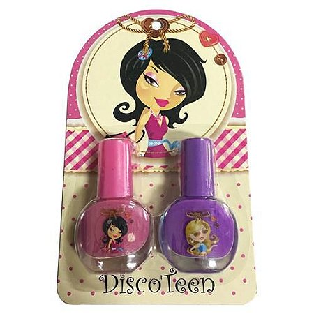 Kit com 02 Esmaltes Infantil Disco Teen HB94736