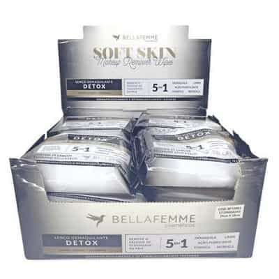 Lenço Demaquilante Detox Soft Skin Bella Femme BF10083 – Box c/ 12 unid