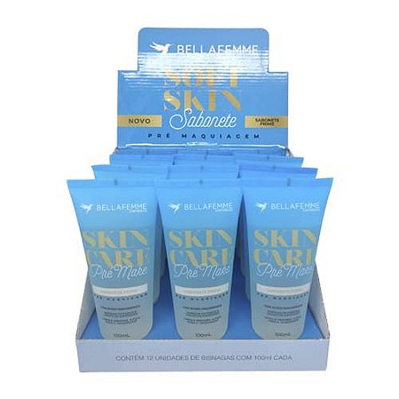 Sabonete Pré Maquiagem Soft Skin Bella Femme SS80011 – Box c/ 12 unid