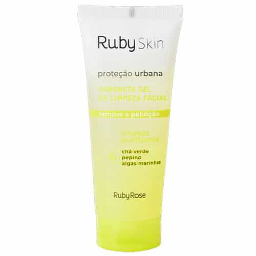 Sabonete Gel de Limpeza Facial Proteção Urbana Ruby Skin Ruby Rose HB-326