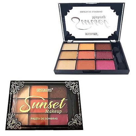 Paleta de Sombras Sunset SP Colors SP154