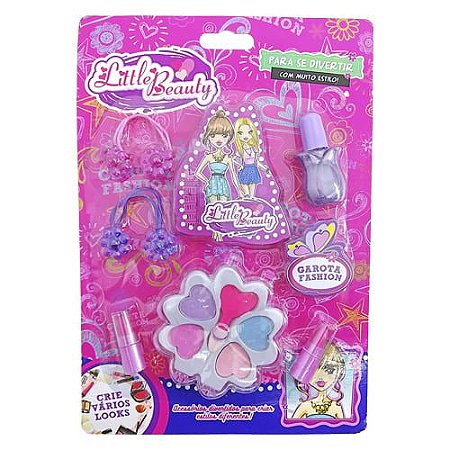 Brinquedo Infantil Kit Maquiagem para Boneca Little Beauty Trevo BAR-21101 / P&D-21101