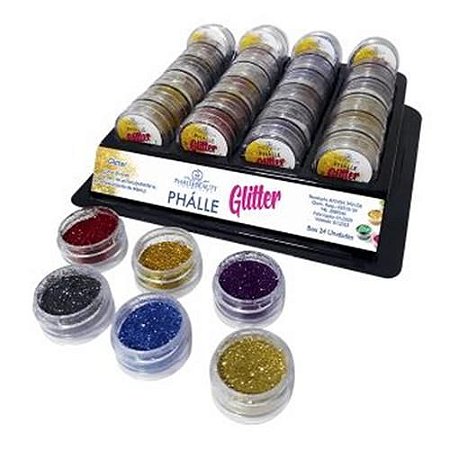 Sombra Glitter Phállebeauty PH063 – Box c/ 24 unid