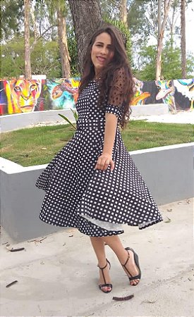 malha piquet vestido