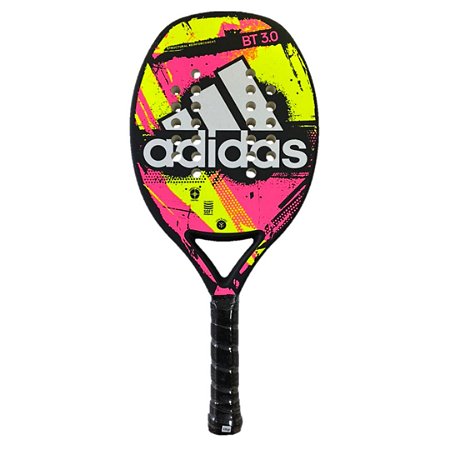 Raquete de Beach Tennis Adidas BT.30 Fiberglass Rosa e Amarela