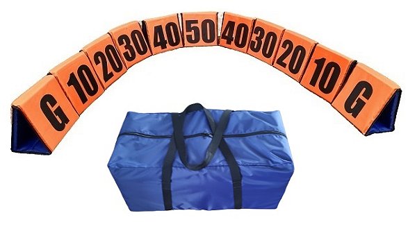 Kit 11 Marcadores de Jardas para Futebol Americano