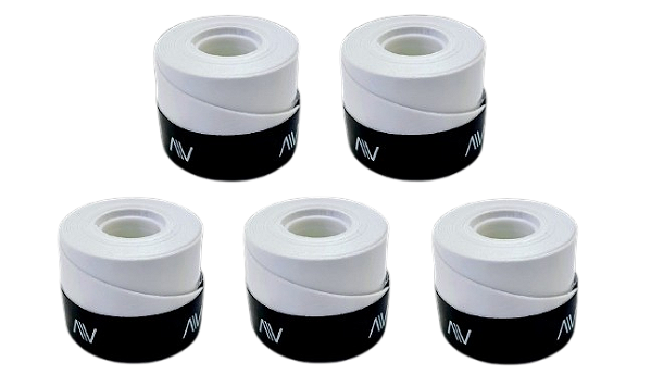 Overgrip Premium Bravo para Tenis de Quadra, Beach Tennis e Pádel - 5 Unidades