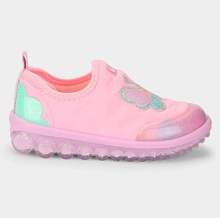 Tenis Infantil Bibi Roller 2.0 Rosa Com Borboleta Meninas