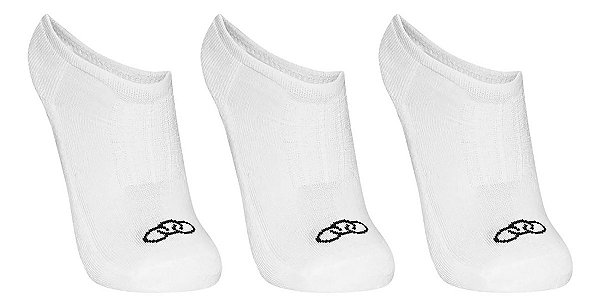 Meia Olympikus Cano Invisivel Pacote Com 3 Pares Unissex