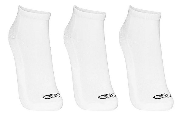 Kit De Meia 3 Unidades Olympikus Cano Curto Unissex