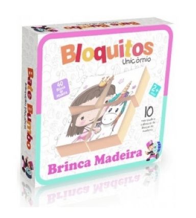 Bloquitos Unicórnio: Brinca Madeira (2 anos+)