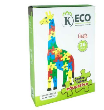 Quebra-Cabeça 26 peças - Girafa (4 anos+) - A Pontee - Brinquedos Educativos