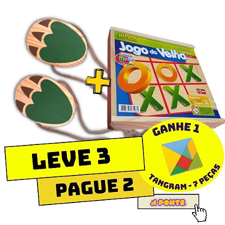 Jogo da Velha - A Pontee - Brinquedos Educativos