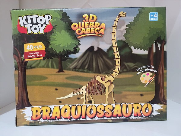 Quebra - Cabeça 3D Braquiossauro