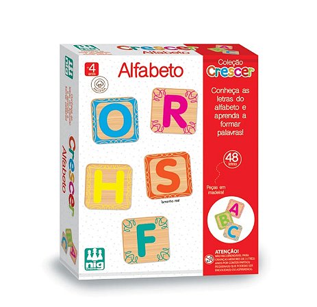 Jogo Educativo Madeira Crescer Alfabeto