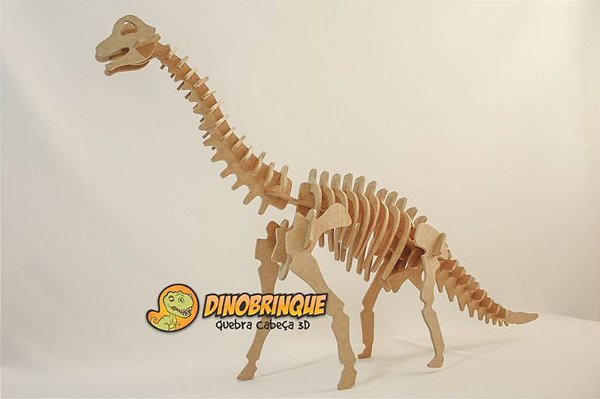 Quebra-Cabeça Gigante Dinossauros 48 Peças Brinquedo Educativo de