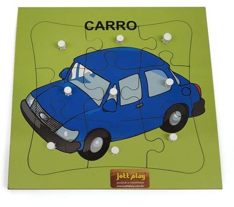 Quebra-cabeça com pinos - Carro (3 anos+)