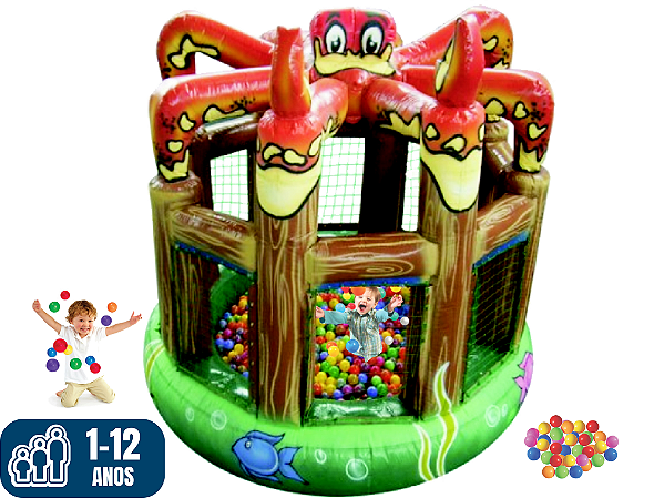 Piscina de Bolas FUNDO DO MAR (3m x 3m / altura: 2,80m)