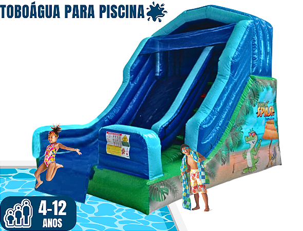 Toboágua SPLASH para piscina (4,50m x 3,20m / altura: 3,30m)