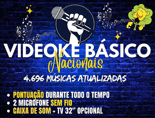 VIDEOKÊ BÁSICO (Nacionais) (4696 músicas atualizadas) (lista de música na descrição)