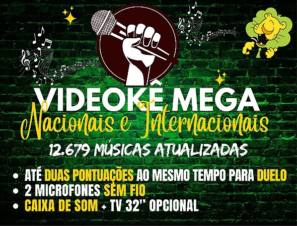 VIDEOKÊ MEGA (Nacionais e Internacionais) (12.679 músicas atualizadas) (lista de música na descrição)