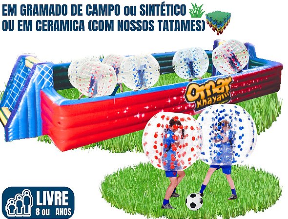 FUTEBOLHAS com FUTEBOL INFLÁVEL (aréa total: 14m x 6m)