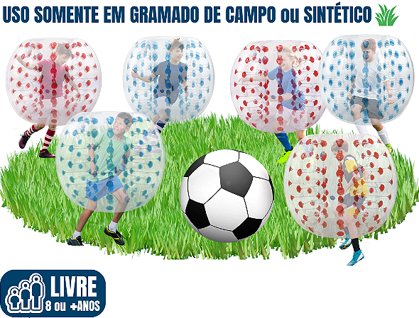 FUTEBOLHAS (Futebolão Humano / Bubble Soccer / Bumper Ball) (Tamanho M e G)