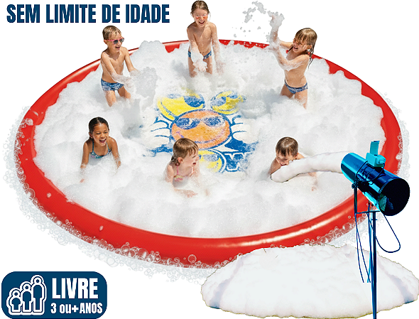 BANHO DA ESPUMA no piso circular SPLASH PAD (área: 3,6m)