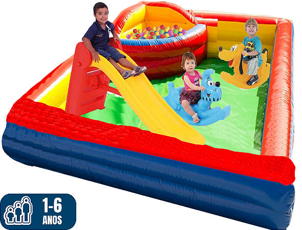 ESPAÇO BABY (3x1: bolinhas, escorregador, gangorras) (área do espaço baby: 3mx3m)