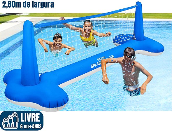 Vôlei Aquático Inflável SPLASH NET (Biribol) (2,8m de comprimento)