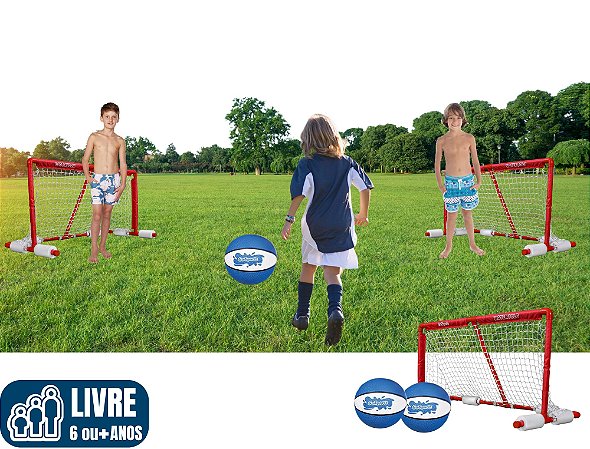 MINI-TRAVES DE FUTEBOL para campo (cada trave: 1,2 m x 0,6m)