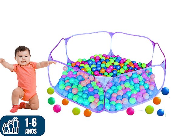 MINI-PISCINA DE BOLINHAS (1,20m x 1,20m)